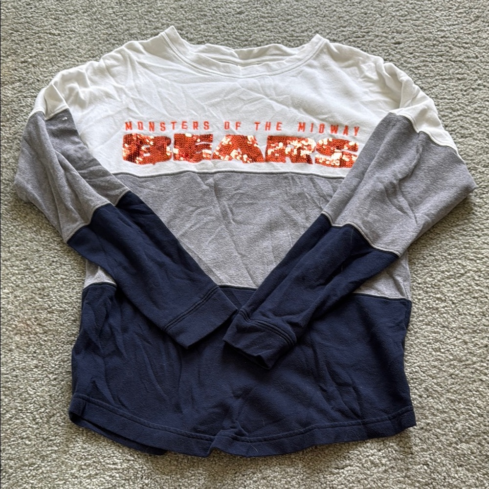 PINK Victoria's Secret Long Sleeve Bears Tee - Navy, Gray, White